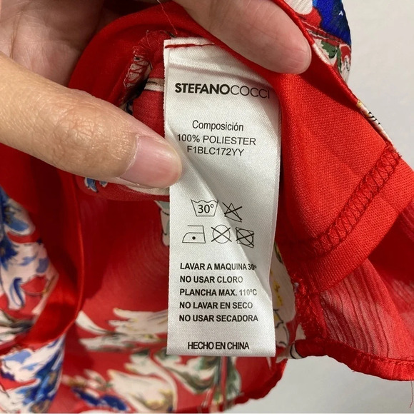 Stefano Cocci Soft Lightweight Floral Casual Top size Large - Picture 9 of 10
